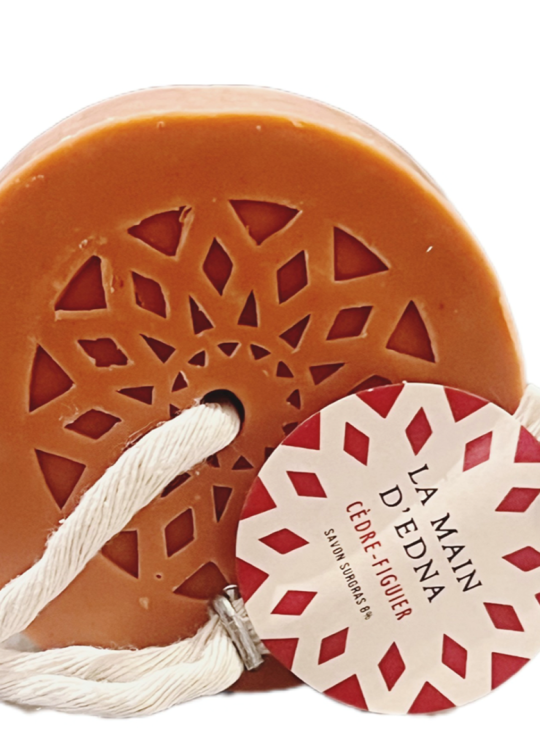 Savon surgras 8 % “Cédre-figuier”