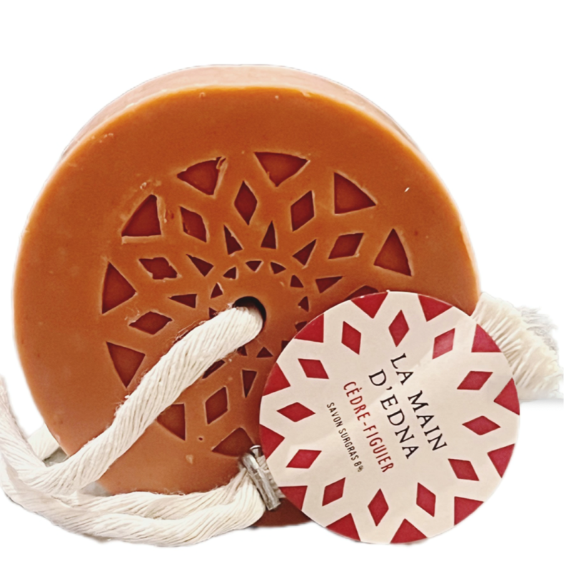 Savon surgras 8 % "Cédre-figuier"