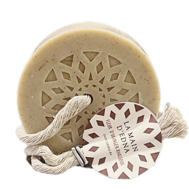 Savon surgras 8 % "Fleur d’oranger-rhassoul"
