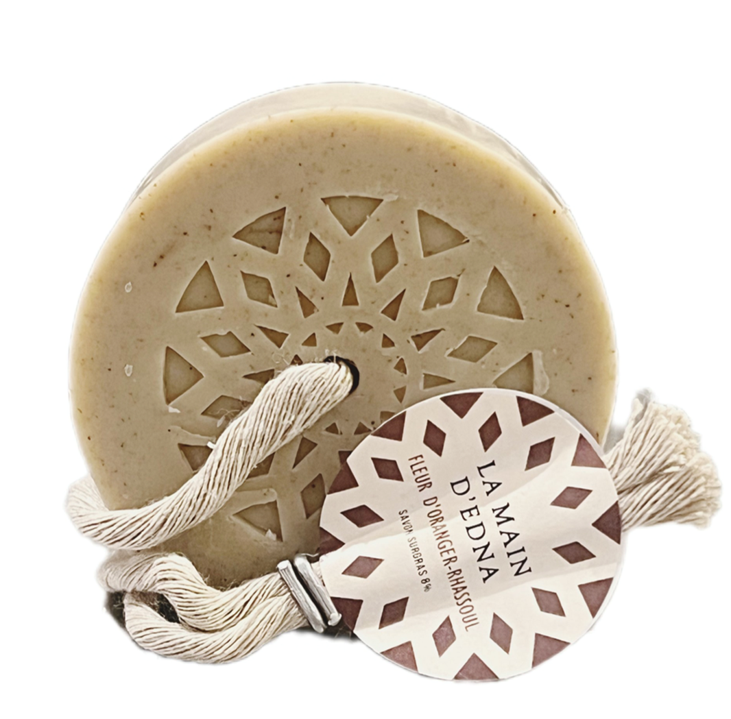 Savon surgras 8 % "Fleur d’oranger-rhassoul"