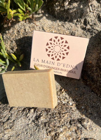 Petit savon surgras 8 % "Fleur d’oranger-rhassoul"